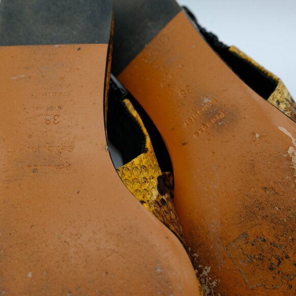 Proenza Schouler Snakeskin pointed to slingback flat - 38 - Picture 6 of 6